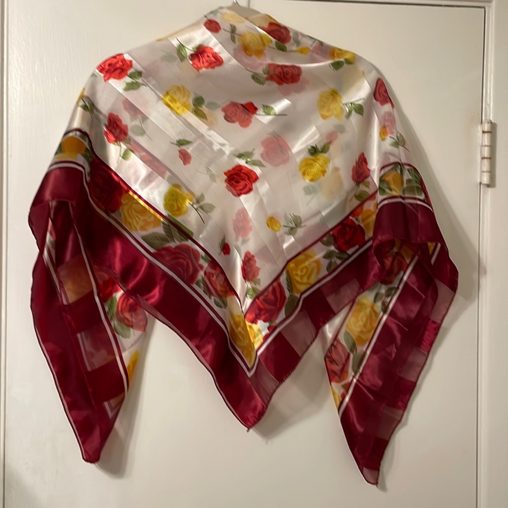 Vintage Floral Scarf